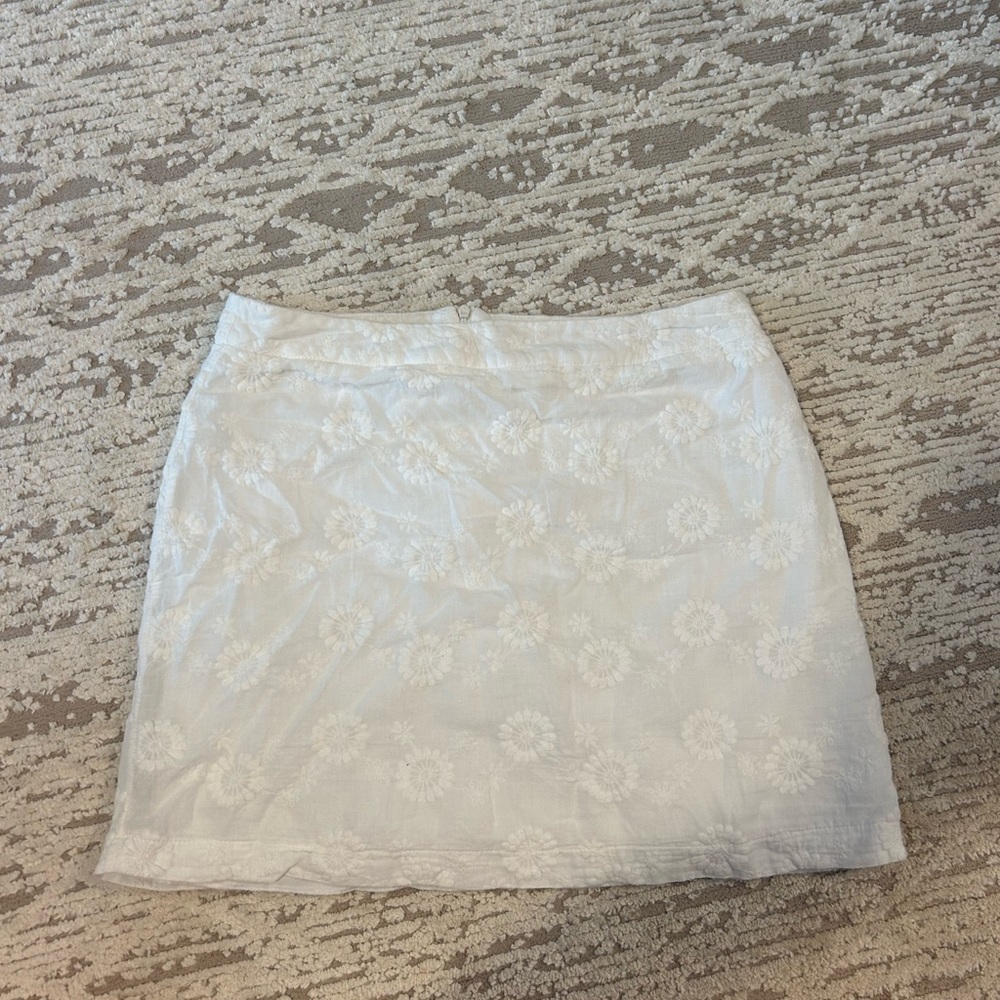 Altard Stare White Floral Skirt